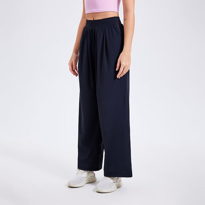 Quick Drying Sports Cool Pants Women Running Loose Fitted Figure Flattering Yoga Sun Protection High Waist Fitness Pants Outdoor