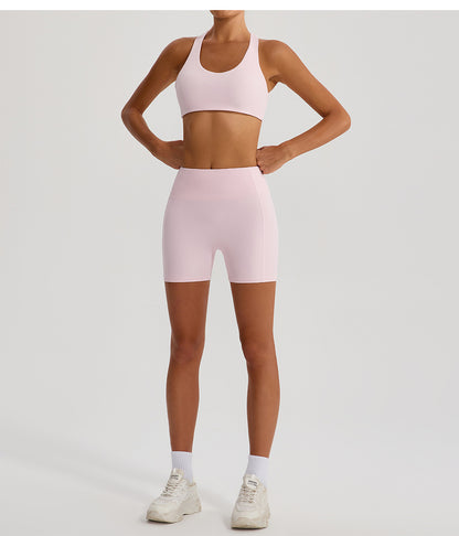 Cross Love Yoga Bra Women Sling with Chest Pad Outer Wear Workout Clothes Outdoor Sports Underwear