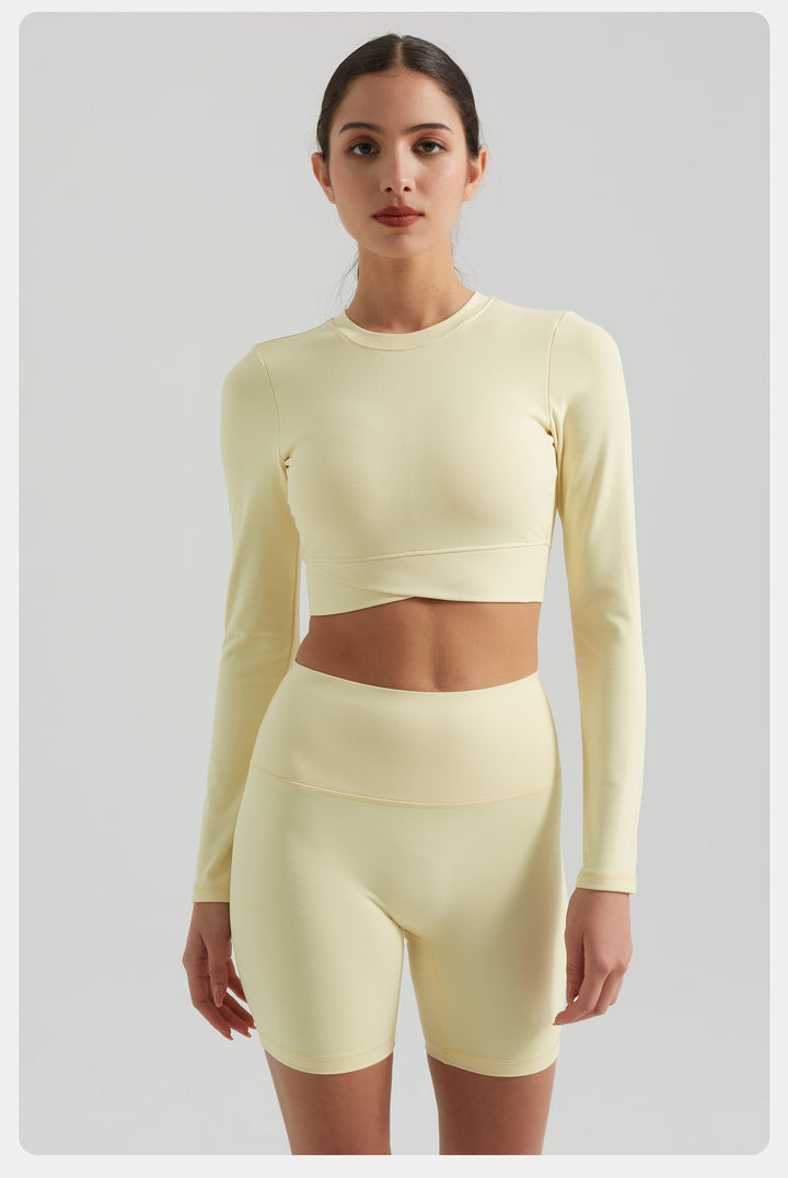 Yoga Pants Summer Nude Feel No Embarrassment Line Fifth Pants High Waist Peach Hip Riding Sports Fitness Running Shorts for Women