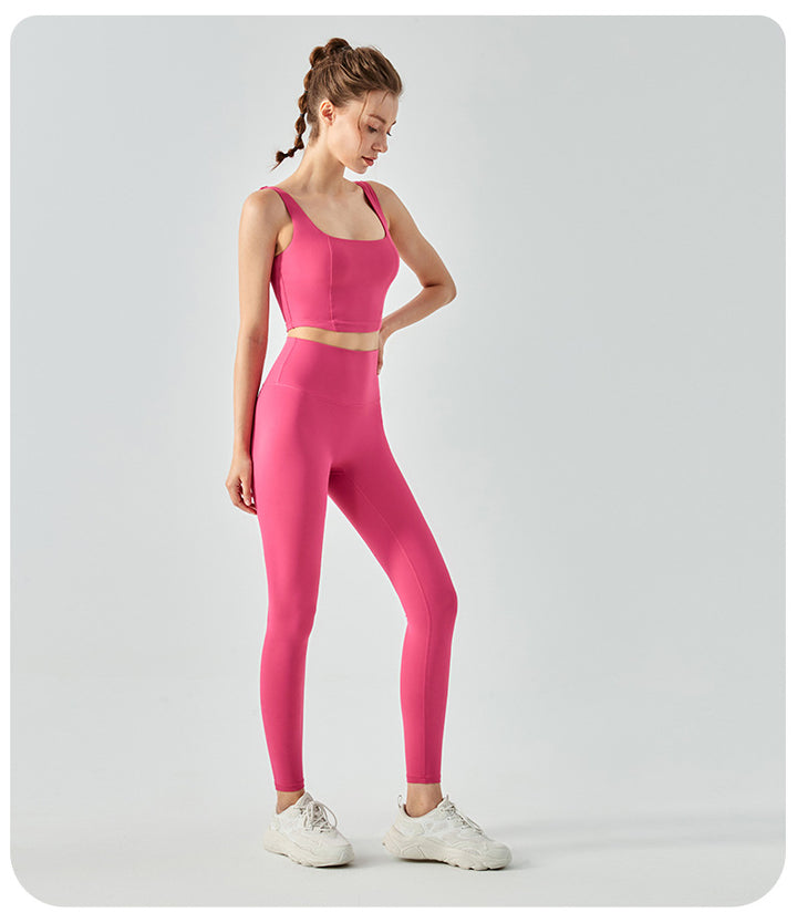Breathable Nude Feel Tights Peach Hip Fitness Pants Women Sports Hip Lifting Trousers No Size Yoga Pants
