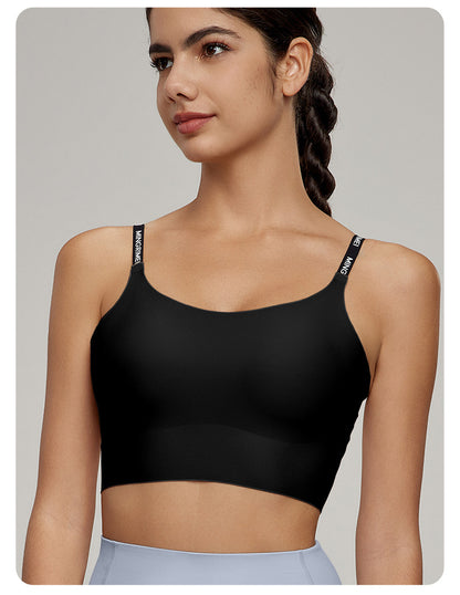 Medium Tenacity Sports Underwear Women One Piece Fixed Cup Yoga Bra Sports Running Workout Beauty Back Bra