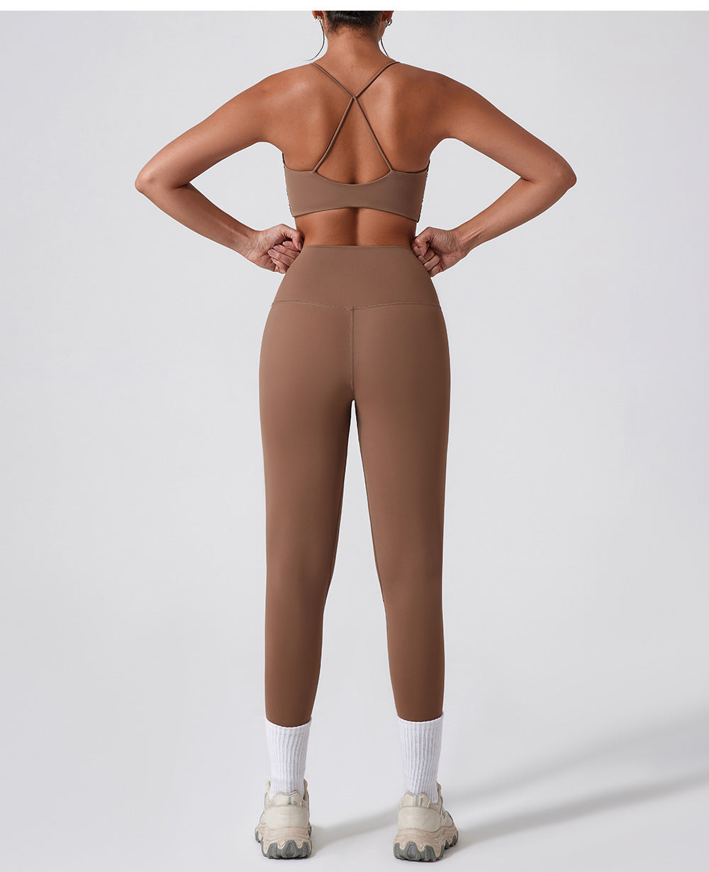 Yoga Pants Seamless Nude Feel Women Peach Hip High Waist Hip Lift Exercise Workout Pants Quick Drying Skinny Yoga Pants Women