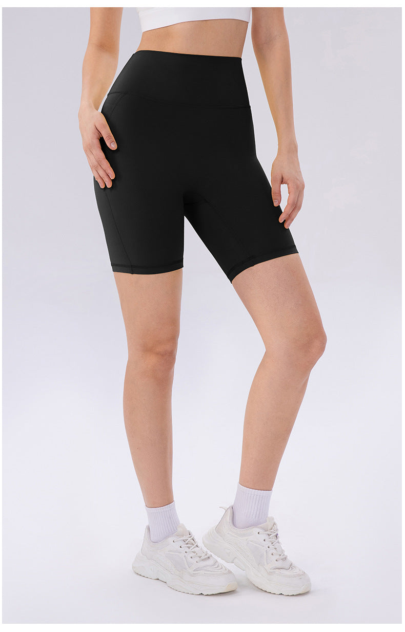 Yoga Shorts Women Skinny Hip Raise Sports Pants High Elastic Quick Drying Outdoor Running Workout Shorts