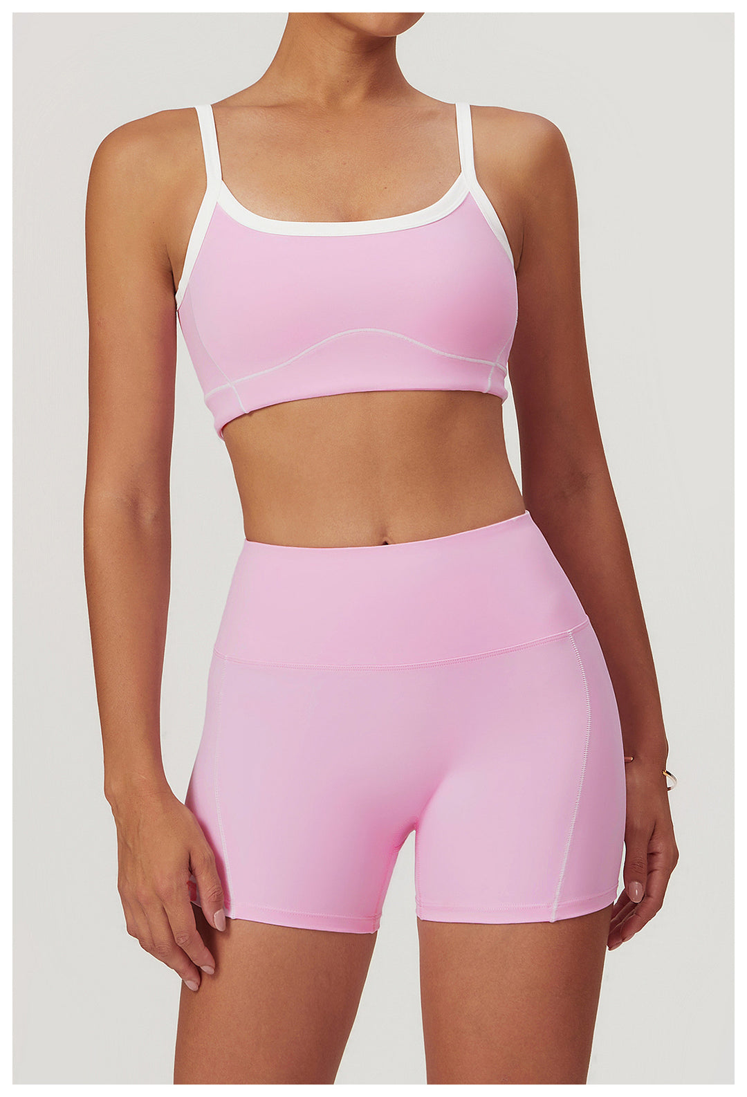 Sollinarry Nude Feel Tight Sports Underwear Large U Shaped Beauty Back Yoga Bra Women Inner Wear Outer Wear Workout Top