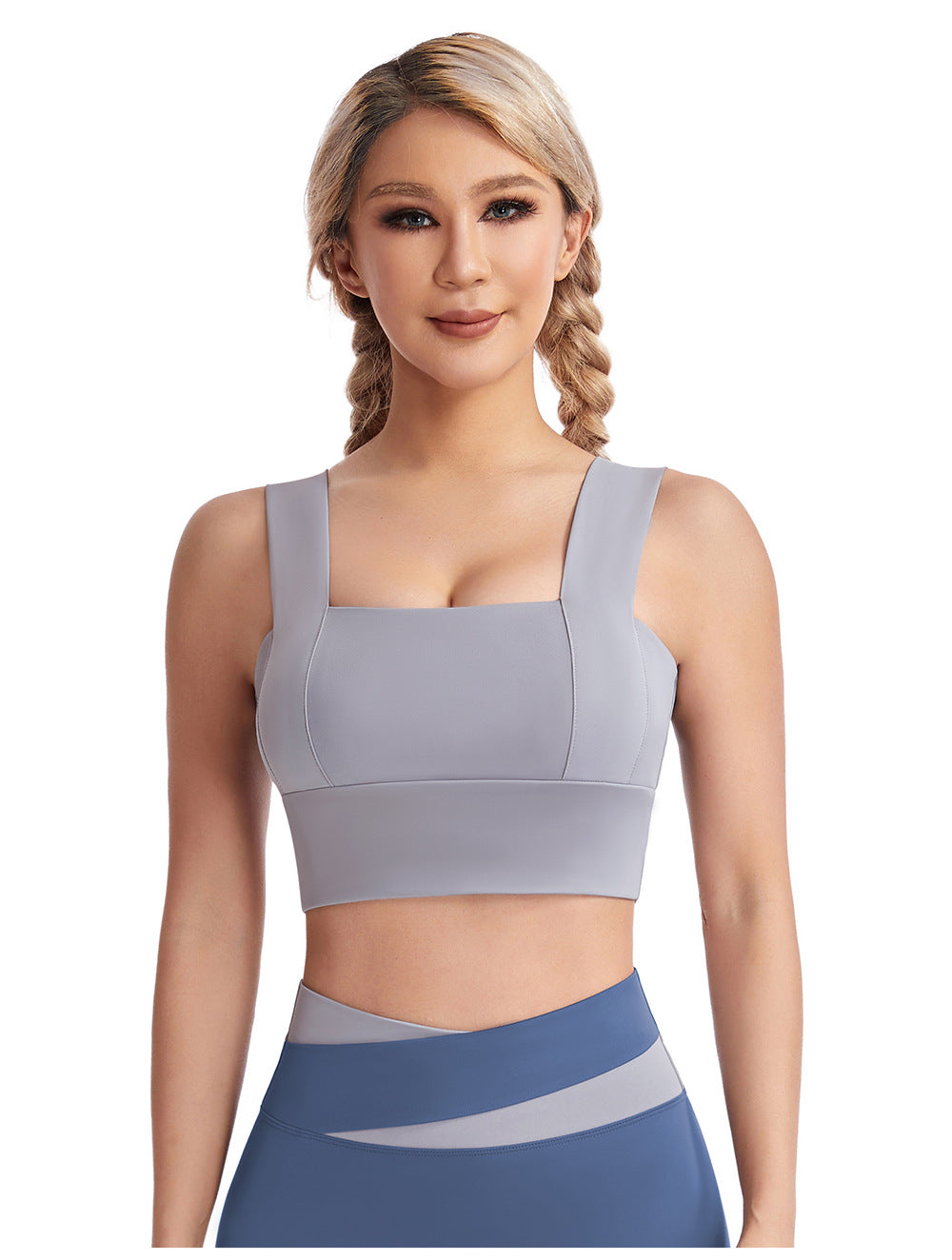 Sports Underwear Women Vest Shockproof Push Up Workout Bra Nude Feel Wireless Beauty Back Yoga Jacket