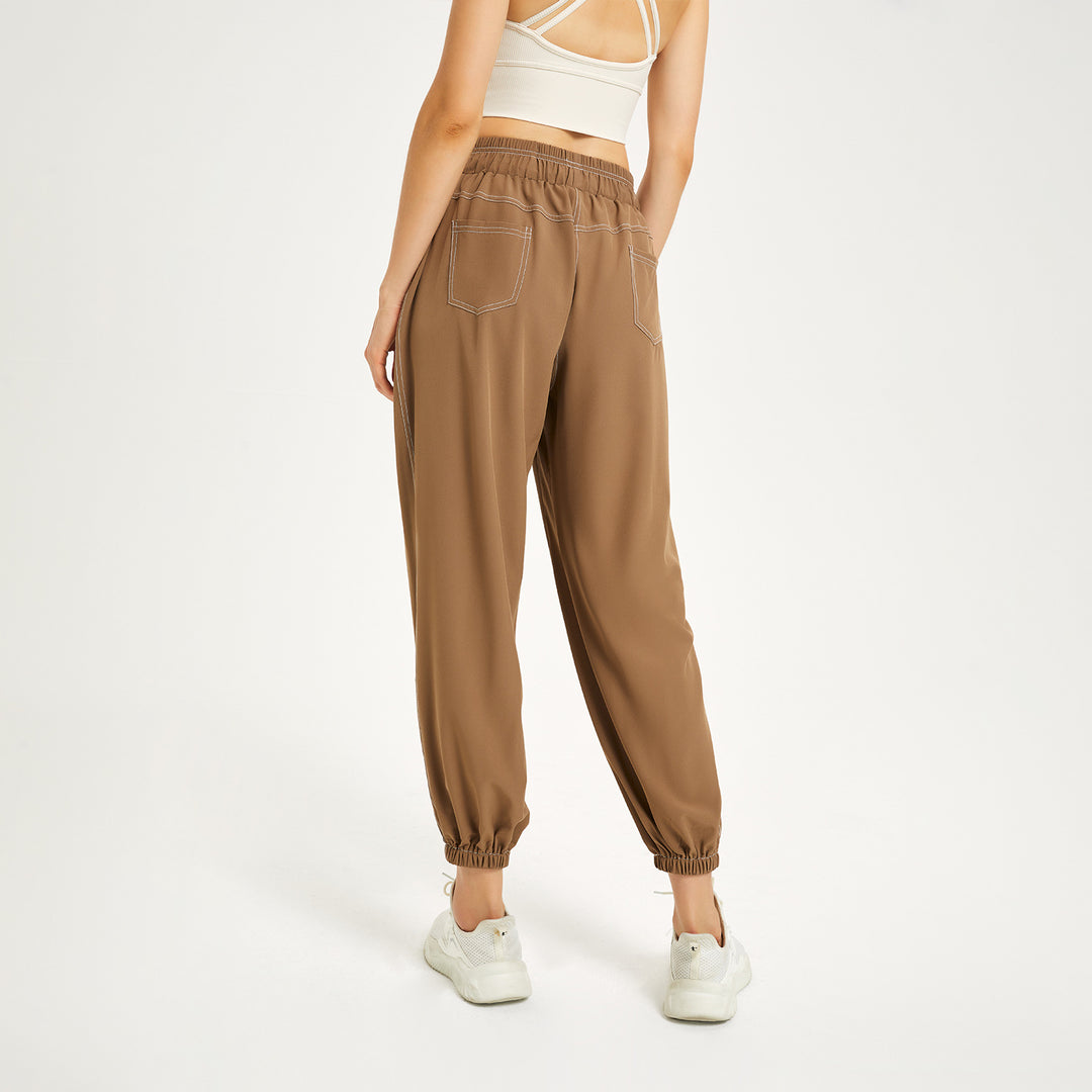 Sun Protection Slimming Sports Pants Women Summer Loose Tappered Running Trousers Casual Quick Drying Fitness Breathable High Waist Yoga Pants