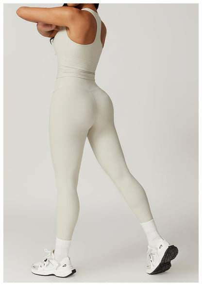 Sollinarry Brushed H Shaped Beauty Back Sports Vest Women Tight Quick Dry Casual Running Fitness Top Yoga Clothes