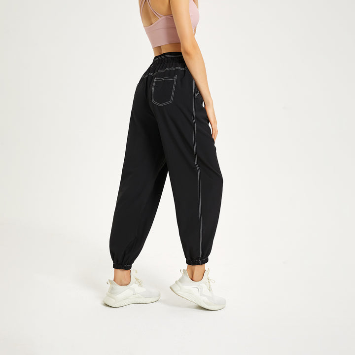 Sun Protection Slimming Sports Pants Women Summer Loose Tappered Running Trousers Casual Quick Drying Fitness Breathable High Waist Yoga Pants