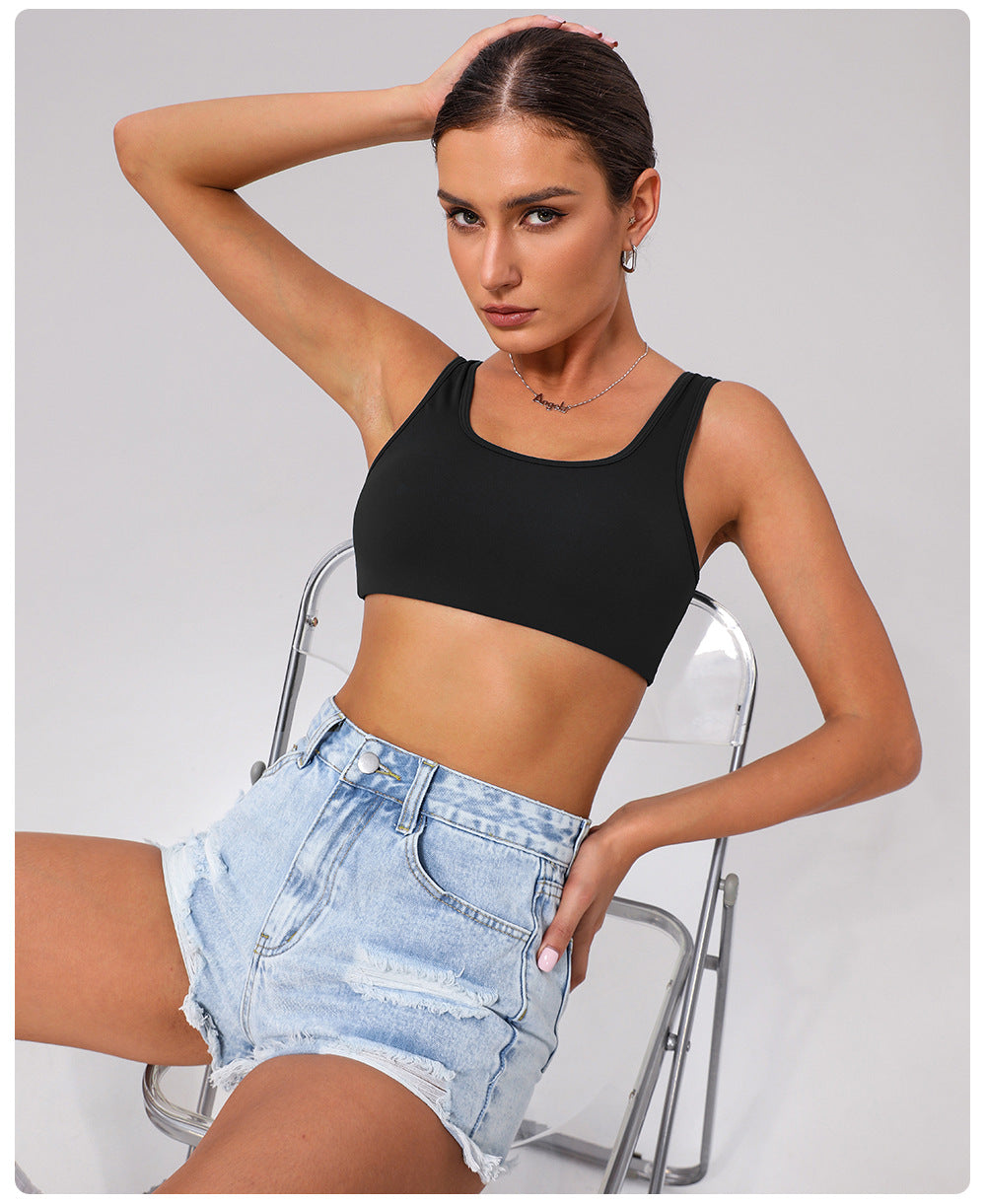 Tight Yoga Vest Sports Push up Underwear Shockproof High Elastic Pilates Running Outdoors Workout Clothes for Women