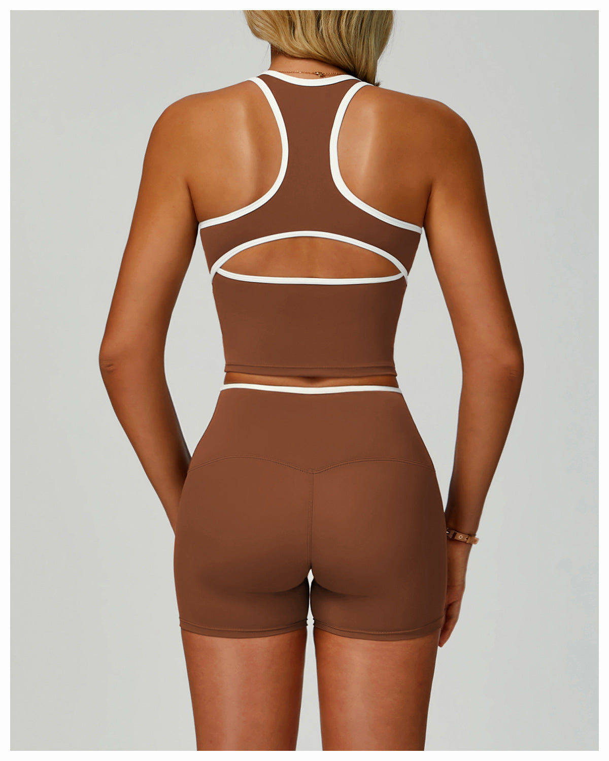 Women Feeling Hollow Out Cutout out Beauty Back Exercise Underwear Skinny Running Workout Clothes