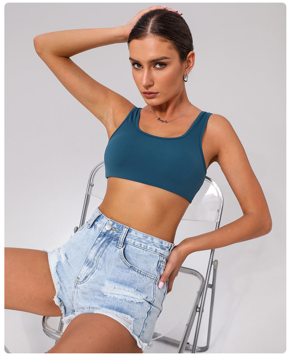 Tight Yoga Vest Sports Push up Underwear Shockproof High Elastic Pilates Running Outdoors Workout Clothes for Women