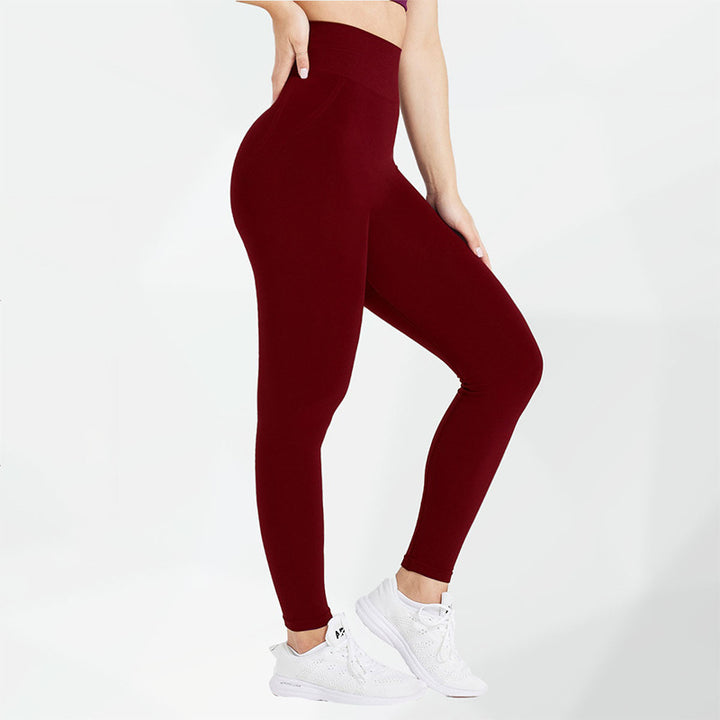 Dopamine Seamless Sports Yoga Pants Quick Drying High Waist Hip Lift Fitness Pants Outer Wear Running Tights Women