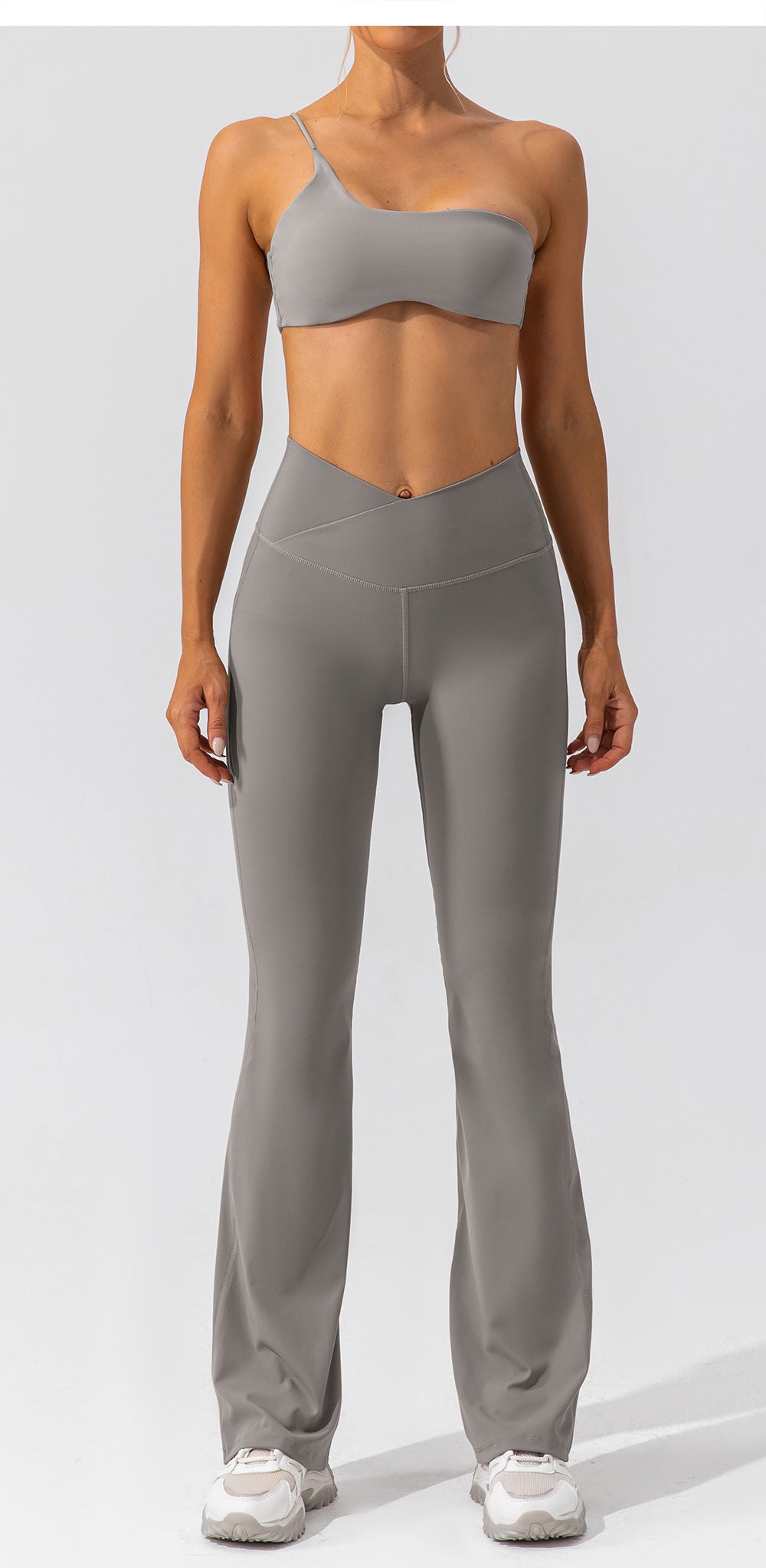 Tight Dance Wide-Leg Pants Hip Lifting High Waist Casual Flared Pants Fitness Sports Yoga Trousers