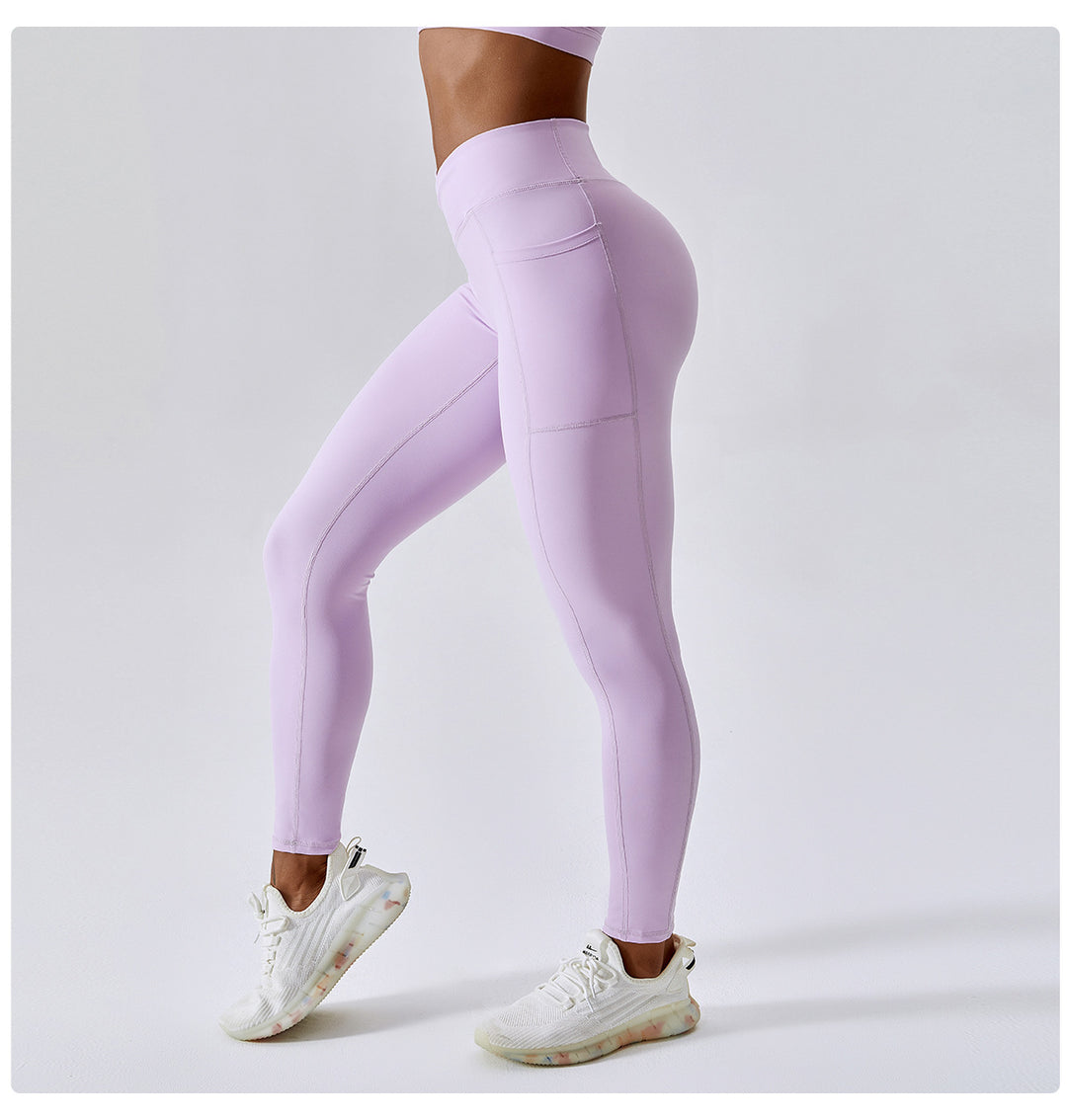 Fitness Pants Criss Cross Waist Head Skinny Running Sports Pants Women