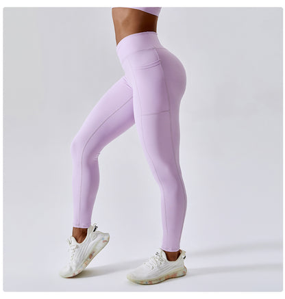 Fitness Pants Criss Cross Waist Head Skinny Running Sports Pants Women