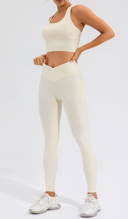 Yoga Pants Women Hip Lifting Outdoor Running Fitness Pants Elastic High Waist Workout Exercise Pants