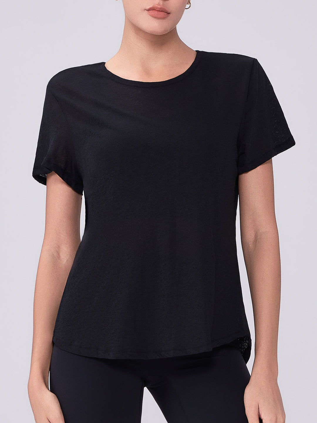Spring Summer High-Grade Casual Slimming Yoga Jacket Loose Breathable Sports Blouse Hollow Out Cutout out Beauty Back Women Yoga Clothes
