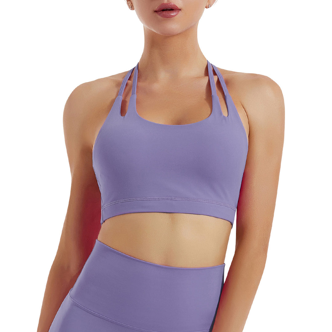 Sports Underwear Women Shockproof Push up Fitness Bra Running Nude Feel Yoga Jacket