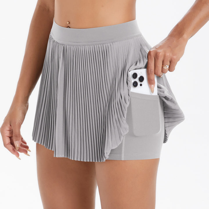 Cloud Sense Breathable Sports Skirt Thigh Length Slimming Outdoor Fitness Tennis Skirt Anti Exposure Shorts Yoga Skirts