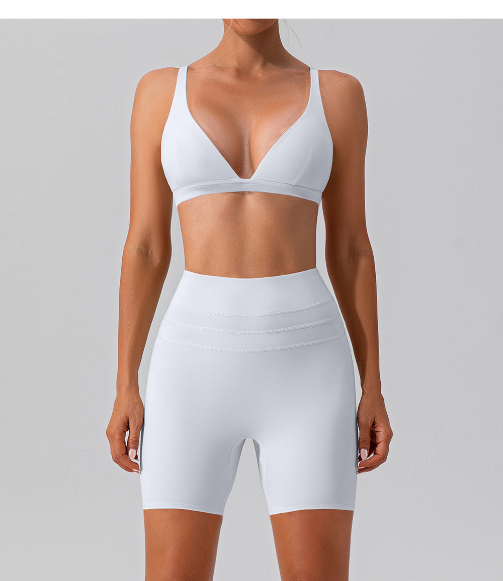 Autumn Quick-Drying Skinny Yoga Clothes Suit Running Casual Nude Feel Sports Training Fitness Suit Women