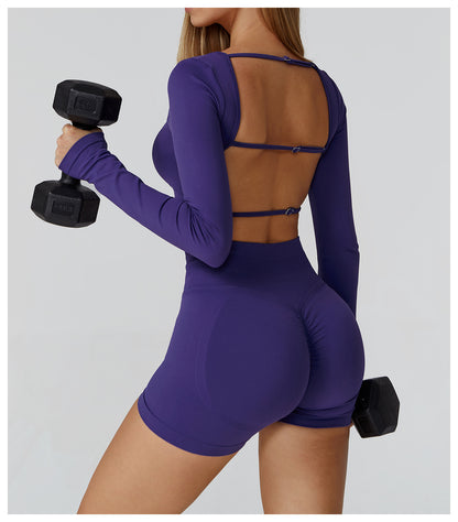 Yoga Long Sleeve Women Sports Running Fitness Clothes