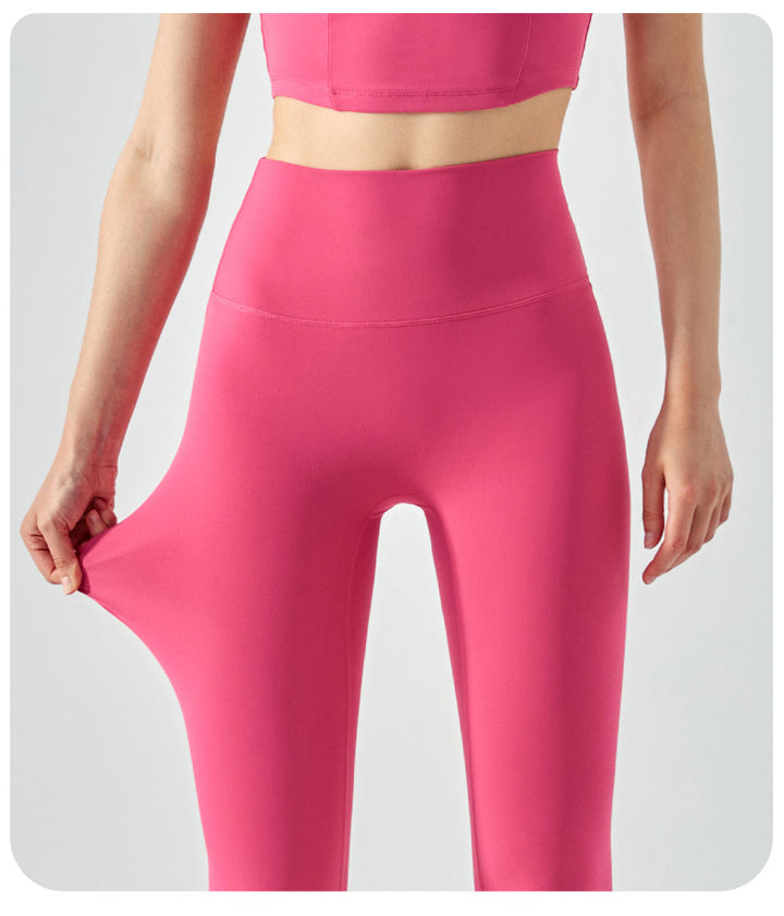 Breathable Nude Feel Tights Peach Hip Fitness Pants Women Sports Hip Lifting Trousers No Size Yoga Pants