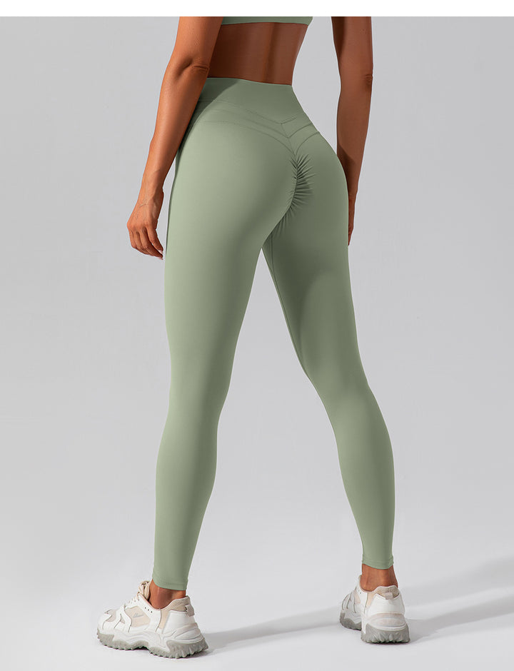 High Waist Shaping Nude Feel Yoga Pants Quick Drying Workout Running Pants Shaping Skinny Workout Pants Women