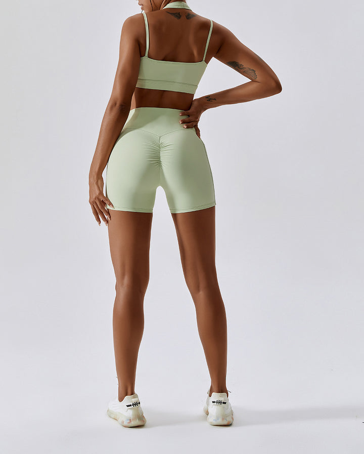 Yoga Clothes Women Hip Lift Quick Drying Breathable Skinny Running Suit Sports Back Shaping Workout Clothes Set