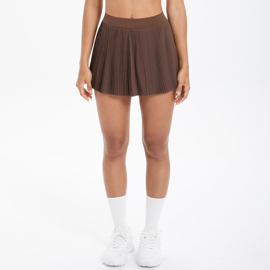 Cloud Sense Breathable Sports Skirt Thigh Length Slimming Outdoor Fitness Tennis Skirt Anti Exposure Shorts Yoga Skirts