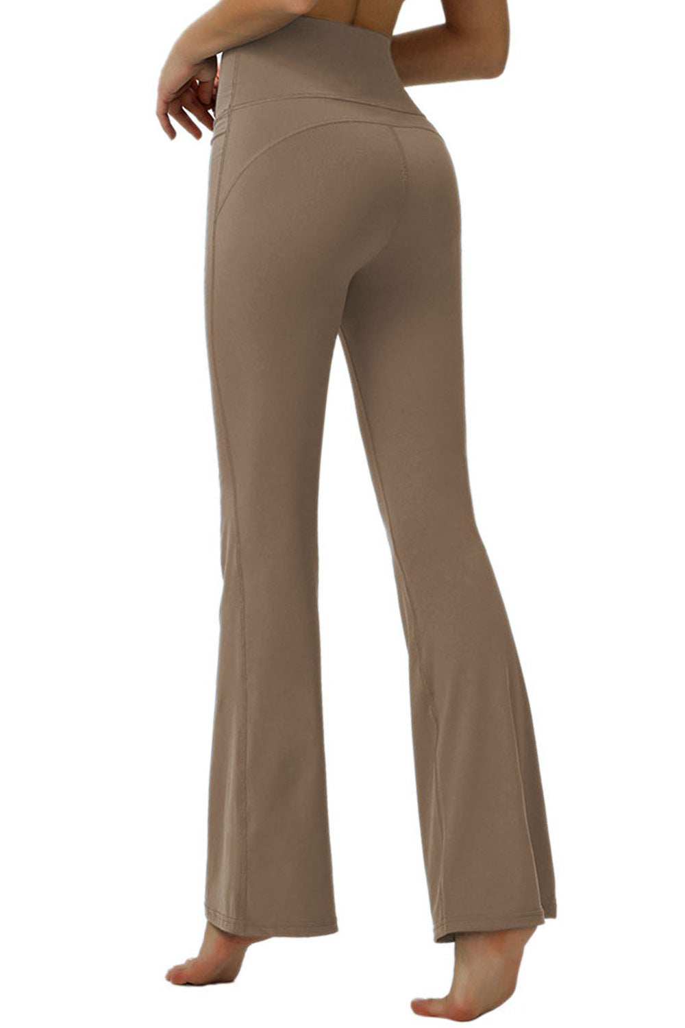 Yoga Pants Women High Waist Hip Lift Pro Tights Training Fitness Nude Feel Quick Drying Flared Sports Pants