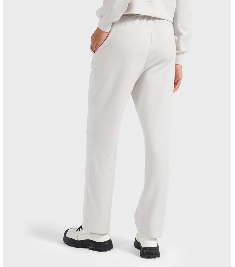 Autumn Winter Air Layer Skin Friendly Casual All Match Track Sweatpants Quick Drying Loose Drooping Straight Sports Pants Women