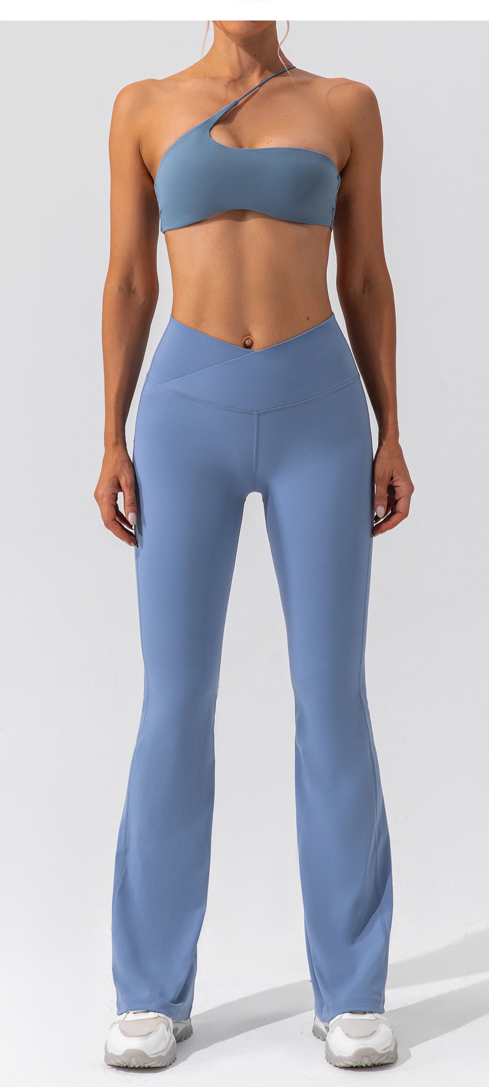 Tight Dance Wide-Leg Pants Hip Lifting High Waist Casual Flared Pants Fitness Sports Yoga Trousers