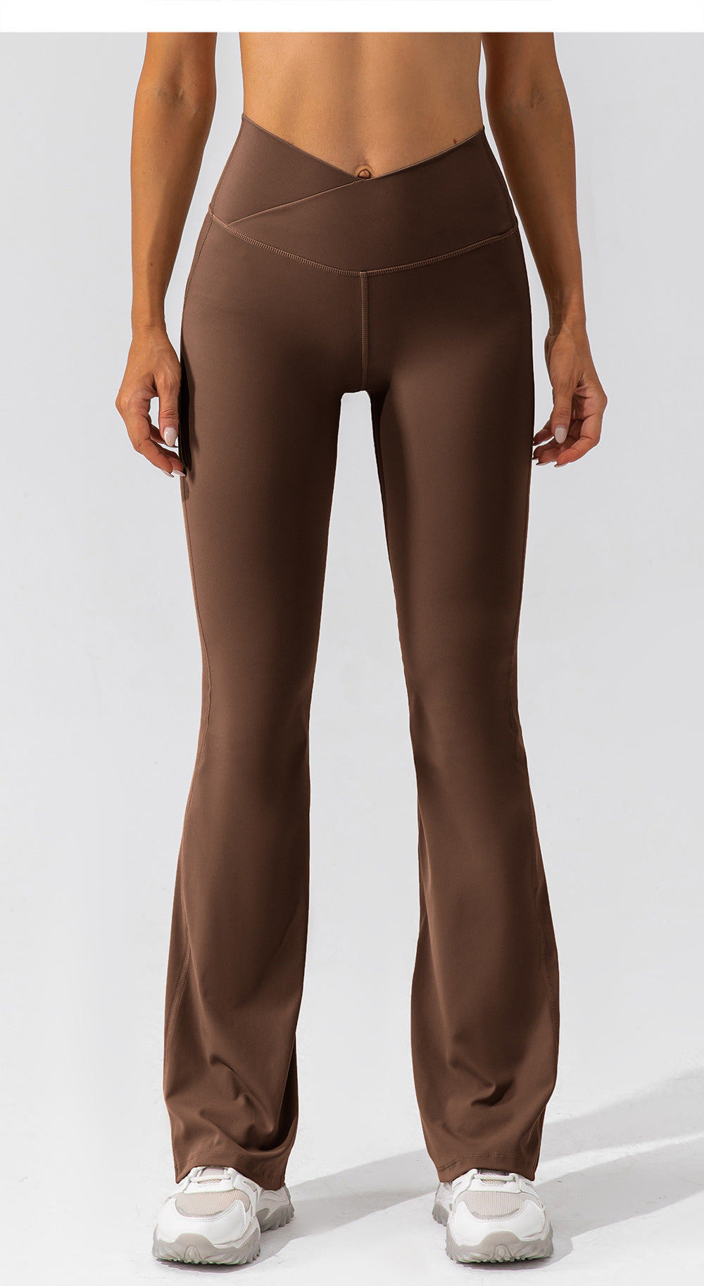 Tight Dance Wide-Leg Pants Hip Lifting High Waist Casual Flared Pants Fitness Sports Yoga Trousers