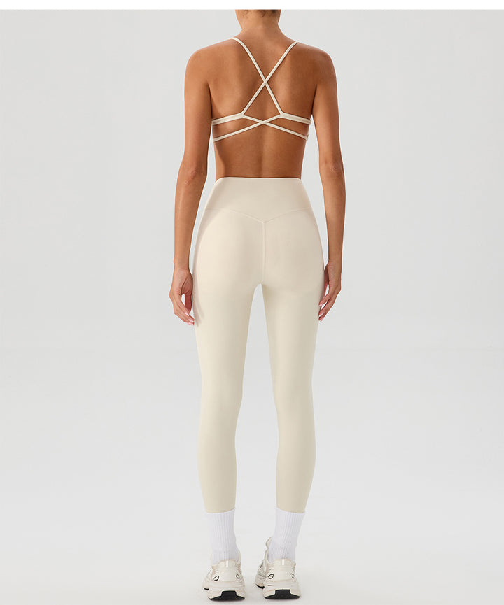 Nude Feel Yoga Pants Women Breathable Quick Drying Running Trousers Tight High Waist Hip Lifting Peach Exercise Workout Pants