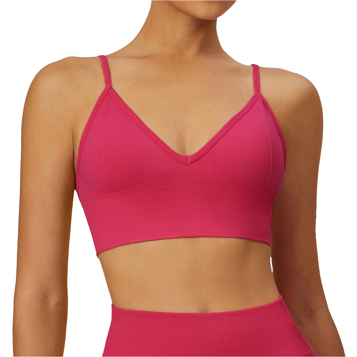 Sollinarry Seamless Camisole Beauty Back Yoga Bra High Grade Summer Sports Quick-Drying Top Fitness Yoga Wear Women